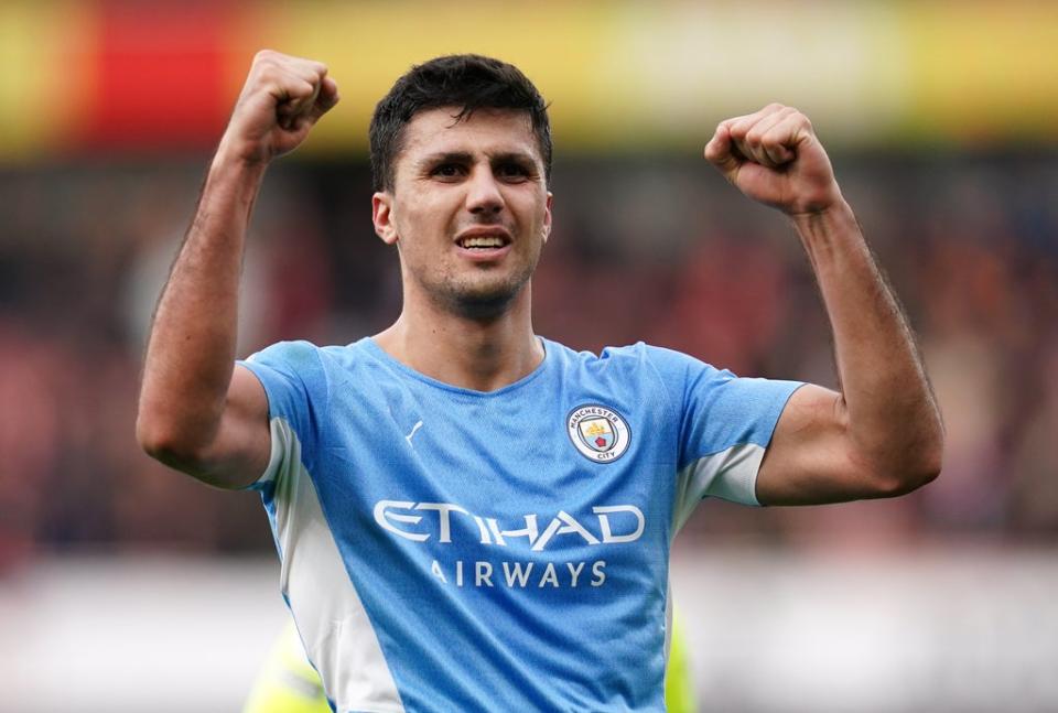 Rodri has enjoyed his best goalscoring campaign for Manchester City (John Walton/PA) (PA Wire)