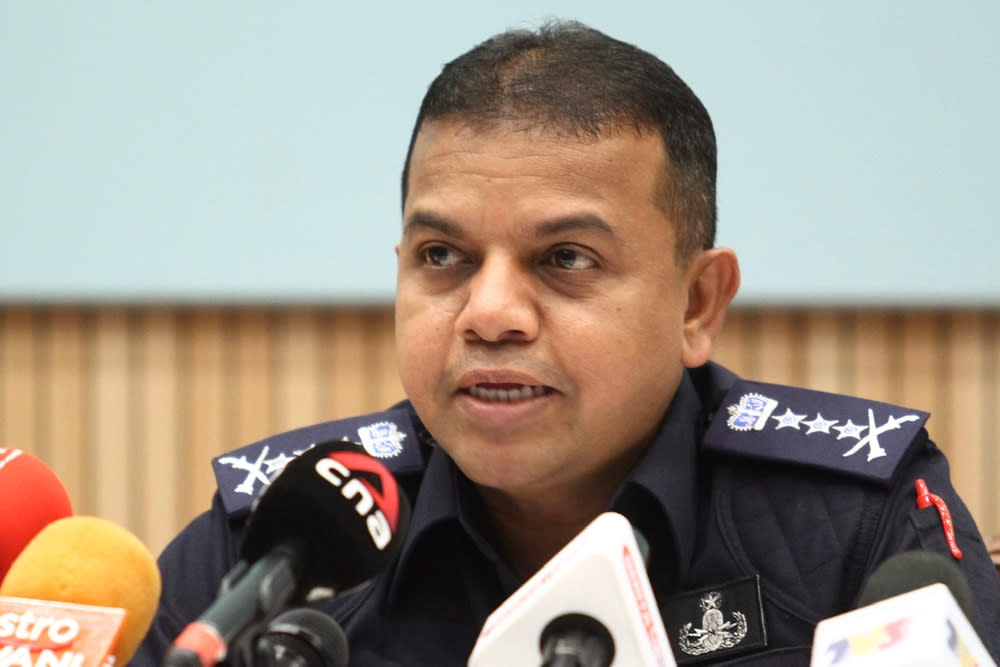 Johor police chief Datuk Ayob Khan Mydin Pitchay said the police will be completing soon their investigations into the enforcement personnel who were arrested on suspicion of being involved in migrant smuggling activities. — Picture by Ben Tan
