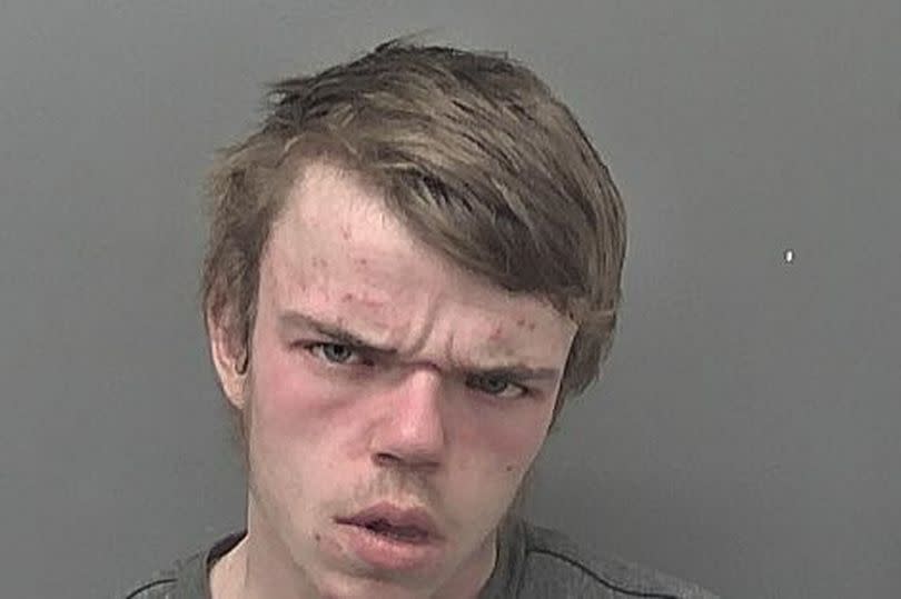 Luke Smith, 21, scared a family after staring at them while stealing from their home (Picture: Humberside Police)