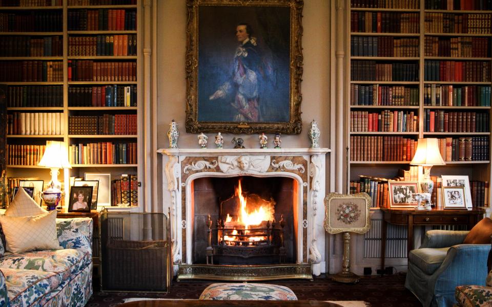 The library at Dalmeny House in Edinburgh - Credit: Danielle Booth