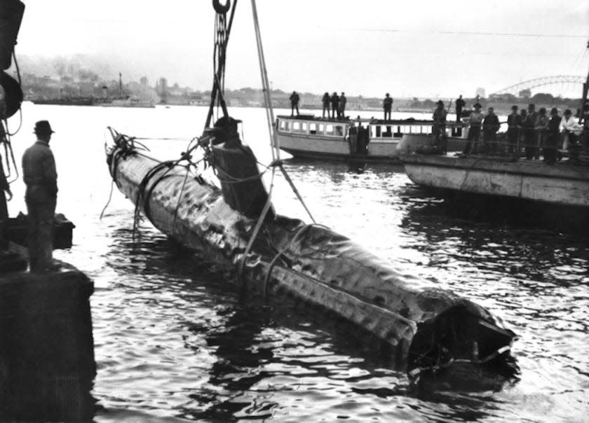 Japanese submarine lifted from Sydney harbor Australia