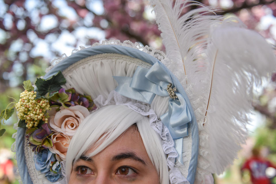 Woman at Lolita-style fashion show