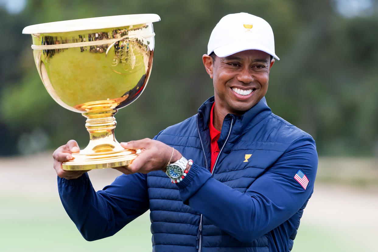 Tiger Woods of team USA at the 2019 Presidents Cup