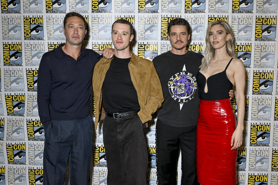 Ebon Moss-Bachrach, Joseph Quinn, Pedro Pascal and Vanessa Kirby at the 2024 San Diego International Comic-Con