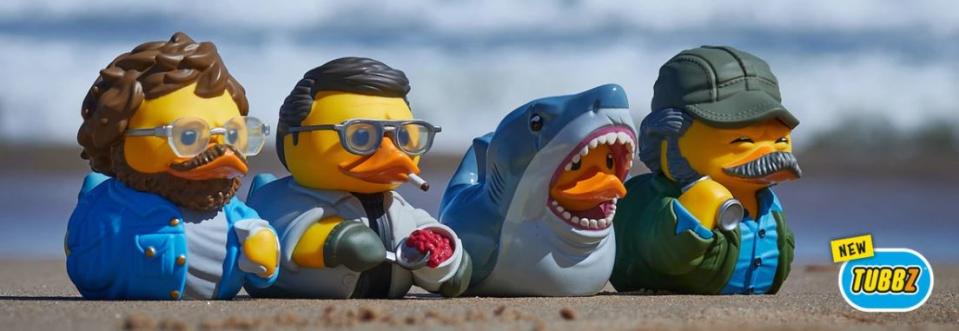 TUBBZ cosplaying rubber duckies featurung the characters from Jaws.