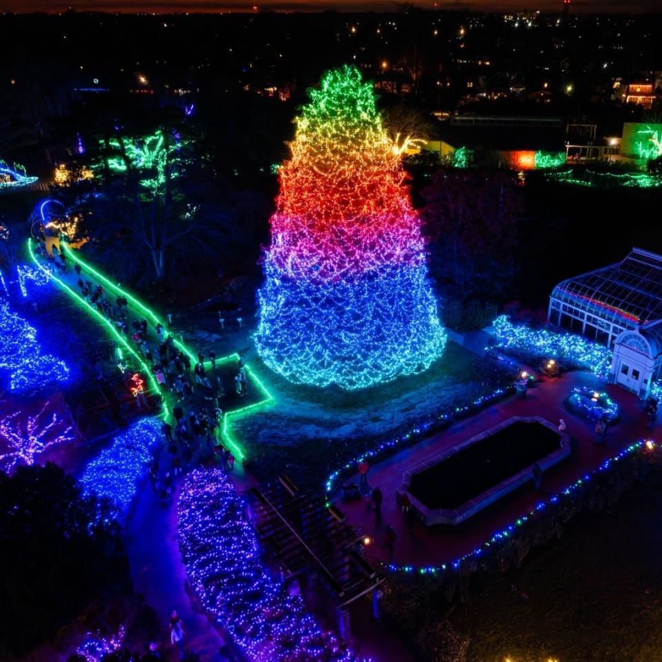 Scenes from the 2022 Lights Before Christmas display at the Toledo Zoo. This year's display runs daily through Dec. 31.