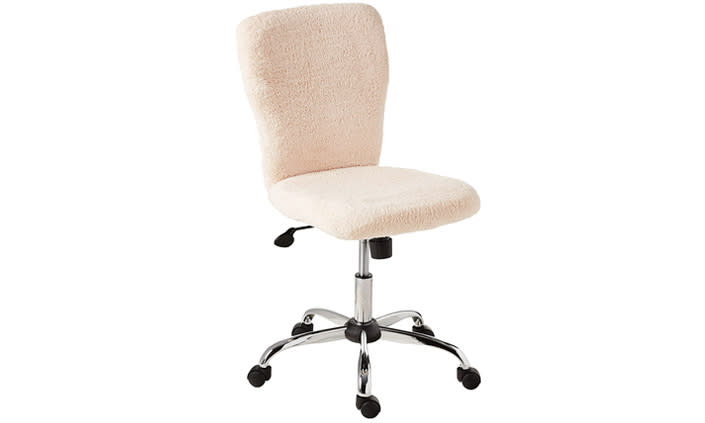 white desk chair