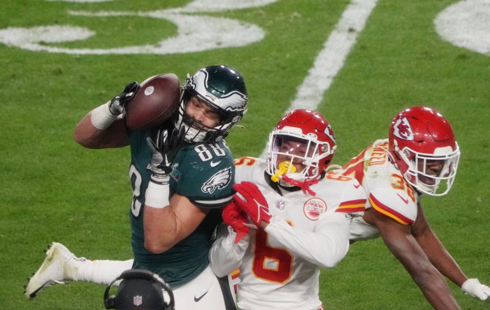 Nfl Super Bowl Lvii Kansas City Chiefs Vs <a class="link " href="https://sports.yahoo.com/nfl/teams/philadelphia/" data-i13n="sec:content-canvas;subsec:anchor_text;elm:context_link" data-ylk="slk:Philadelphia Eagles;sec:content-canvas;subsec:anchor_text;elm:context_link;itc:0">Philadelphia Eagles</a>