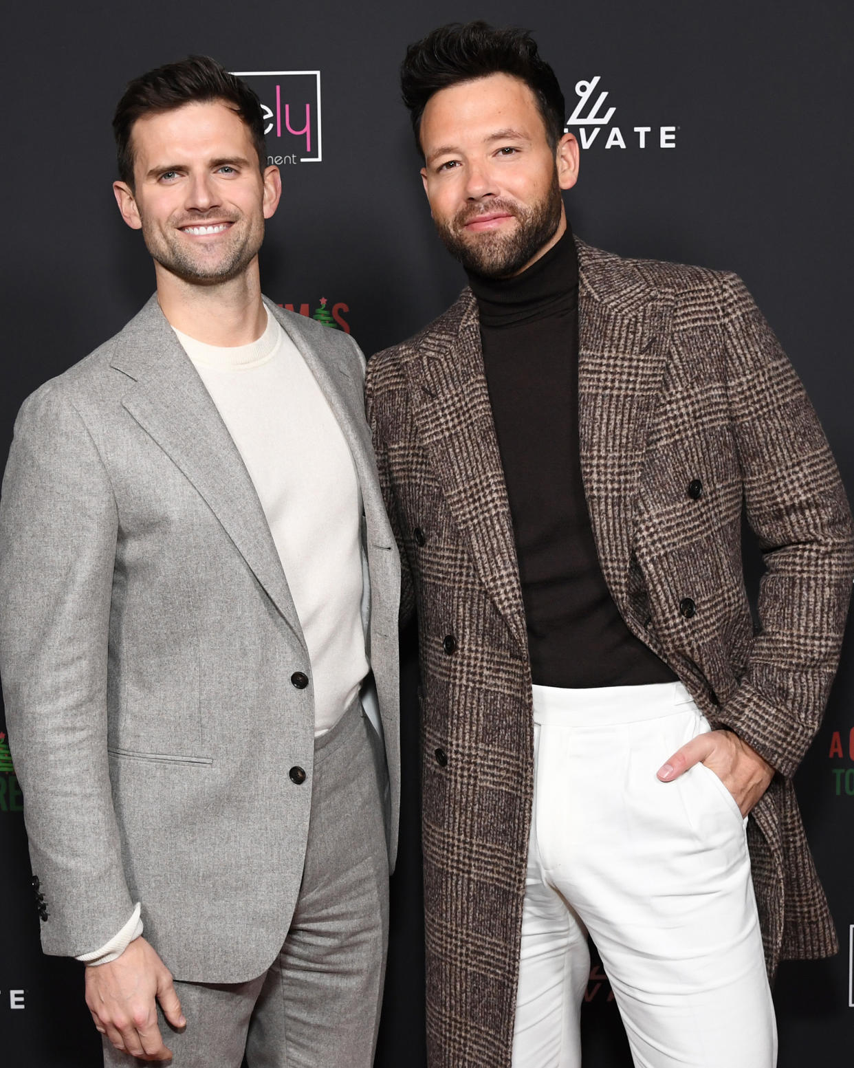 Kyle Dean Massey and Taylor Frey at a screening og 