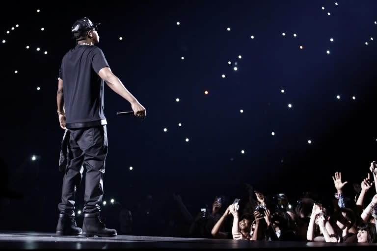 US rapper Jay-Z performs in Paris in 2012