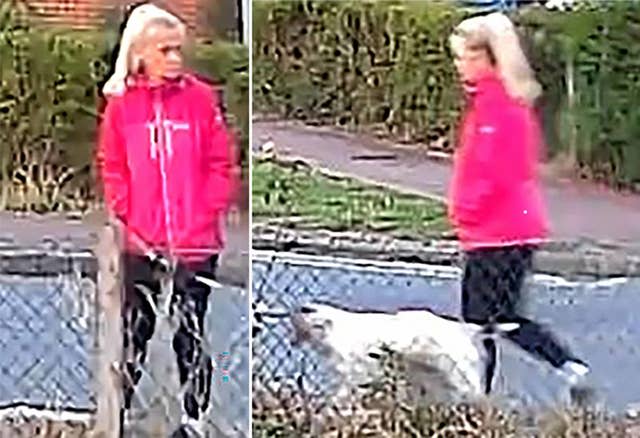 Handout CCTV images issued by Suffolk Police of Anita Rose