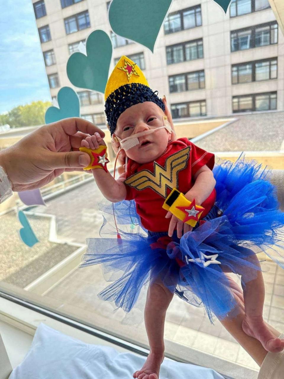 PHOTO: MaryJo is ready for Halloween in her awe-inspiring Wonder Woman costume. (Advocate Children's Hospital)