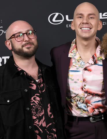 <p>Chelsea Guglielmino/Getty</p> David Silver and Trixie Mattel attend The Queerties 2024 on March 12, 2024 in Hollywood, California.