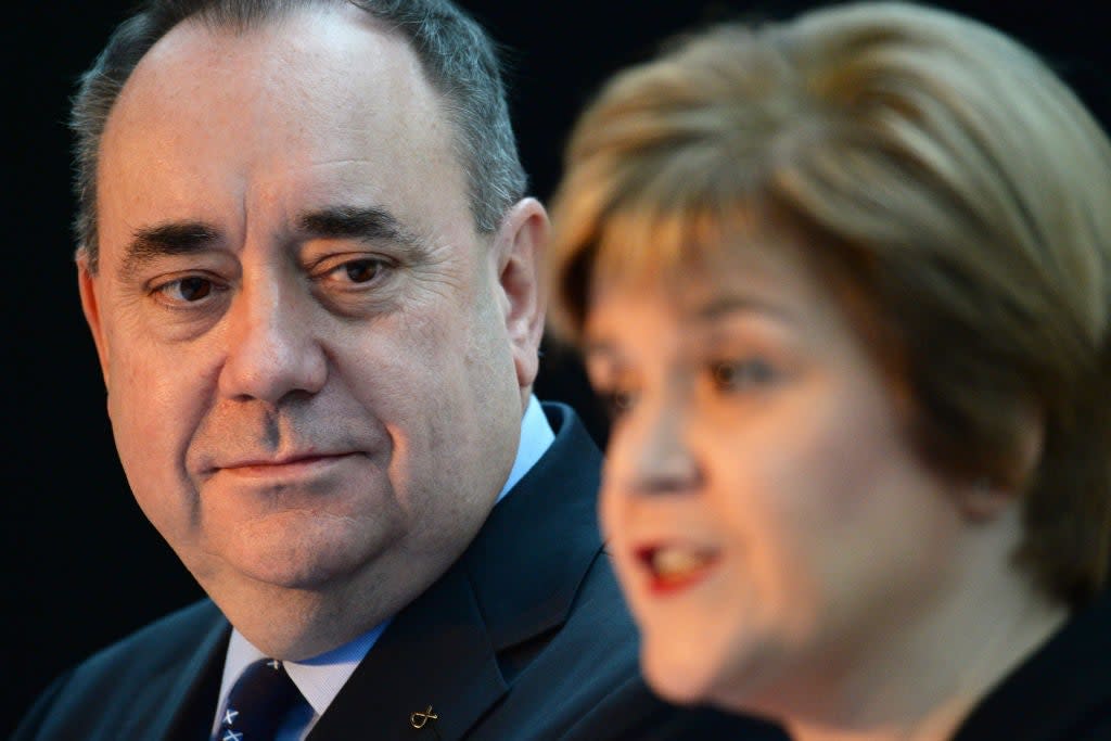 Alex Salmond and Nicola Sturgeon in 2013. (Getty Images)