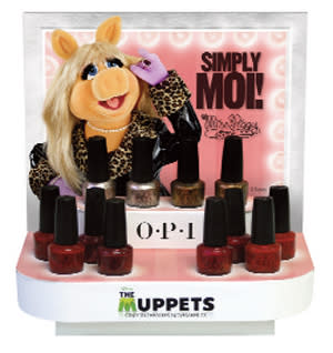 OPI has launched a new Muppets nail polish line, including some Piggy-inspired shades: Getting Miss Piggy With It, Divine Swine, and Excuse Moi.