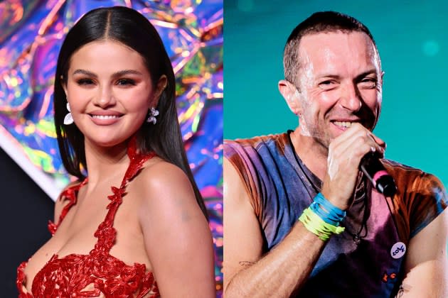 selena gomez coldplay.jpg selena gomez coldplay - Credit: ANGELA WEISS/AFP/Getty Images; Sergione Infuso/Corbis via Getty Images/ABA