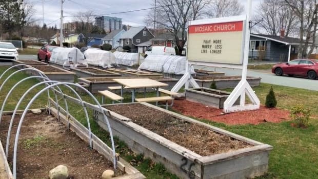 The church provides garden plots to help with food security and to foster community 