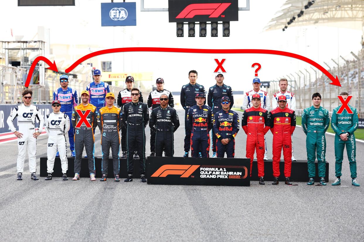 F1 2022 Drivers Grid