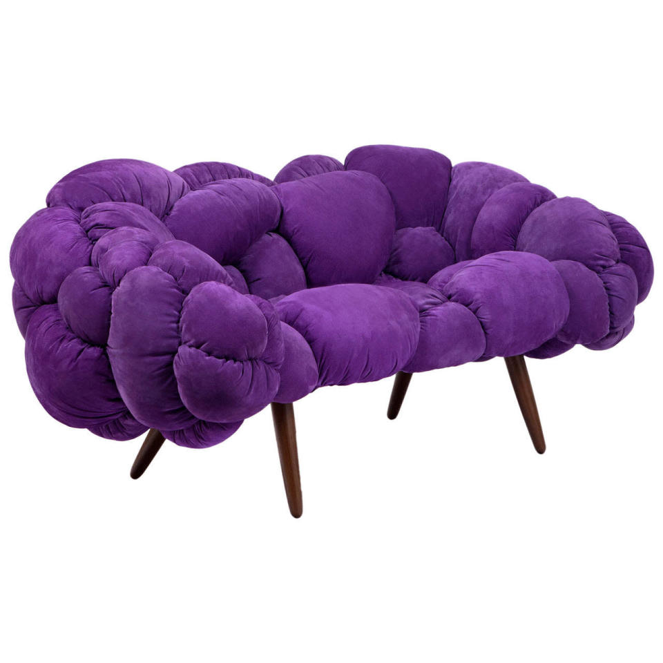 Fernando and Humberto Campana, Sofa Bolotas Purple (c. Friedman Beda). On view at PAD London. Price upon request.  