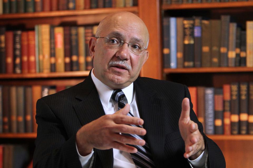 Raymond DiPasquale in 2012, during his dual tenure as president of CCRI and commissioner of higher education.