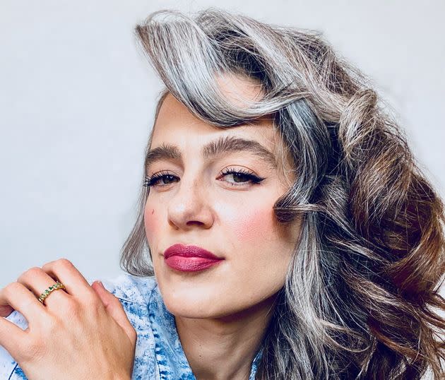 Whitney Lichty shows off her gray locks on her Silver Strands of Glitter Instagram page. (Photo: Courtesy of Whitney Lichty)