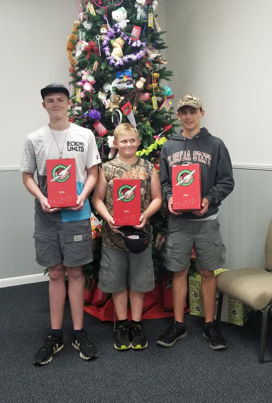 Operation Christmas Child volunteers are already helping get shipments ready in Crestview and the Emerald Coast for the Samaritan's Purse outreach event.