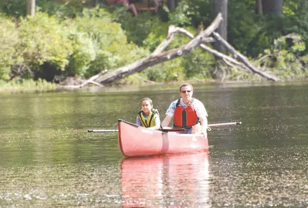 Lake Dennison is a great place to canoe