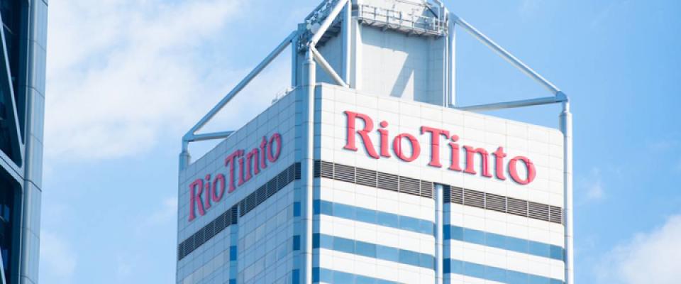 Office building Rio Tinto, one of the biggest mining companies in the world, with regional headquarter in Perth, Western Australia