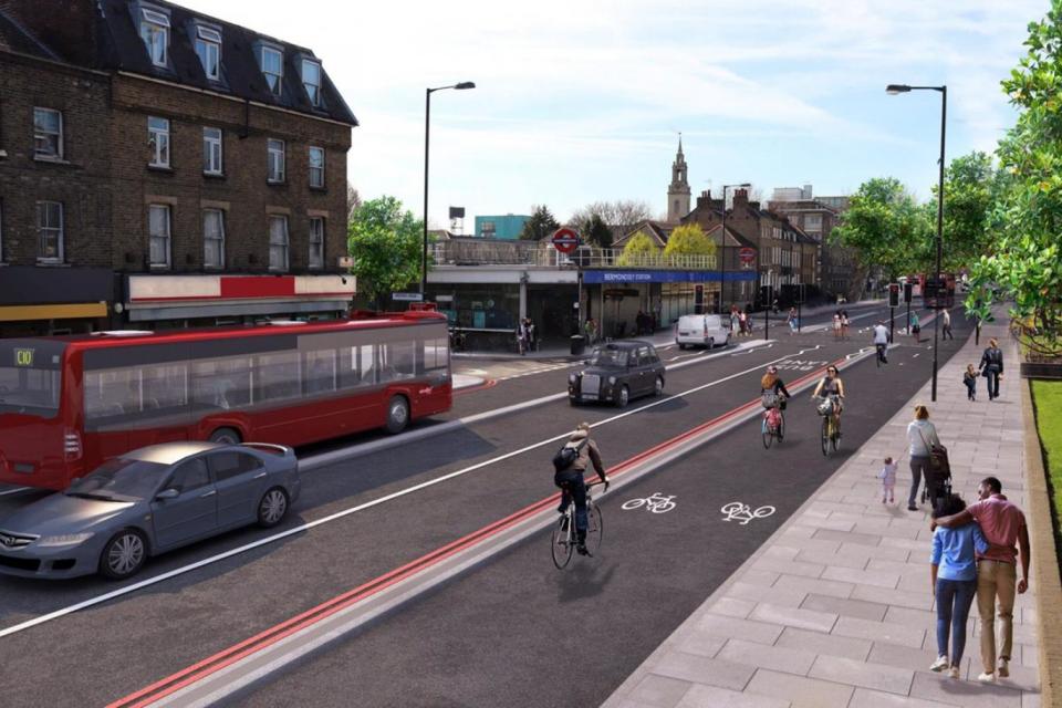 They are calling for extended cycle lanes to protect cyclists