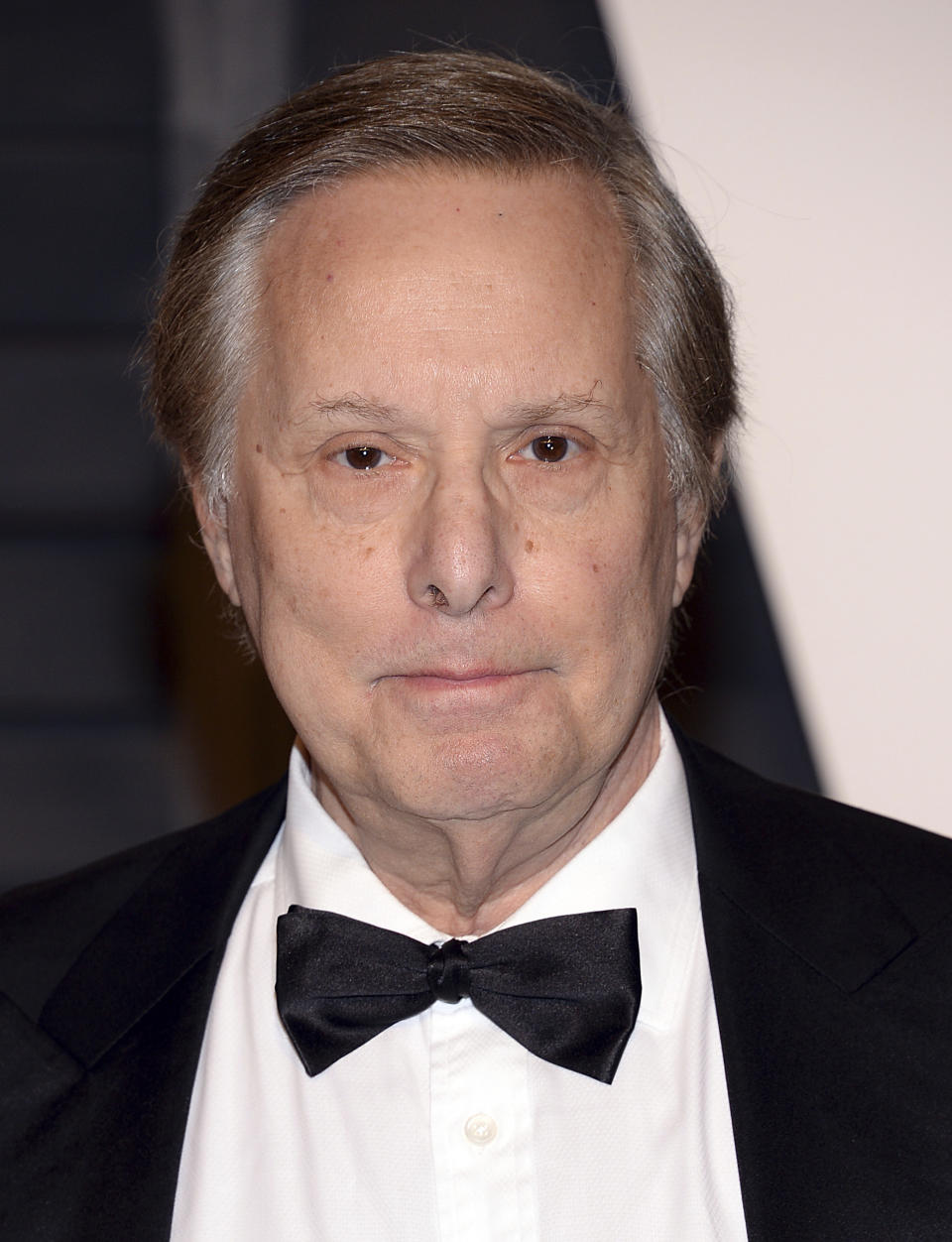 FILE - Director William Friedkin arrives at the Vanity Fair Oscar Party on Sunday, Feb. 22, 2015, in Beverly Hills, Calif. Friedkin, who won the best director Oscar for “The French Connection,” died Monday, Aug. 7, 2023, in Los Angeles, his wife, producer and former studio head Sherry Lansing told The Hollywood Reporter. (Photo by Evan Agostini/Invision/AP, File)