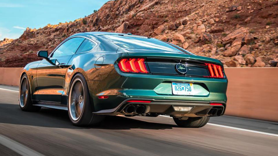 The Bullitt packs a 5.8-liter V-8 plus supercharger and can churn out more than 775 hp. - Credit: Russo and Steele