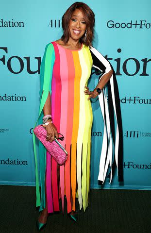 <p>Jamie McCarthy/Getty Images</p> Gayle King attends the 2023 Good+Foundation Benefit on October 18, 2023 in New York City