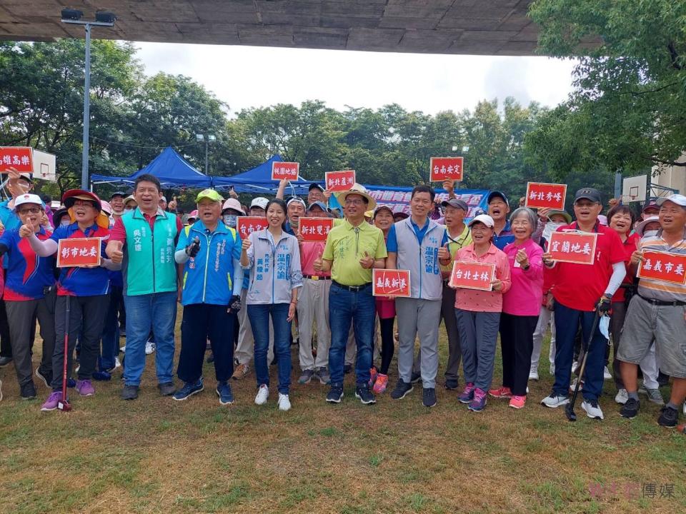 ▲112年市長盃地面高爾夫球全國錦標賽在彰化市景觀公園熱烈展開，來自各地300人競技，加油聲此起彼落。（圖／記者陳雅芳攝，2023.06.04）