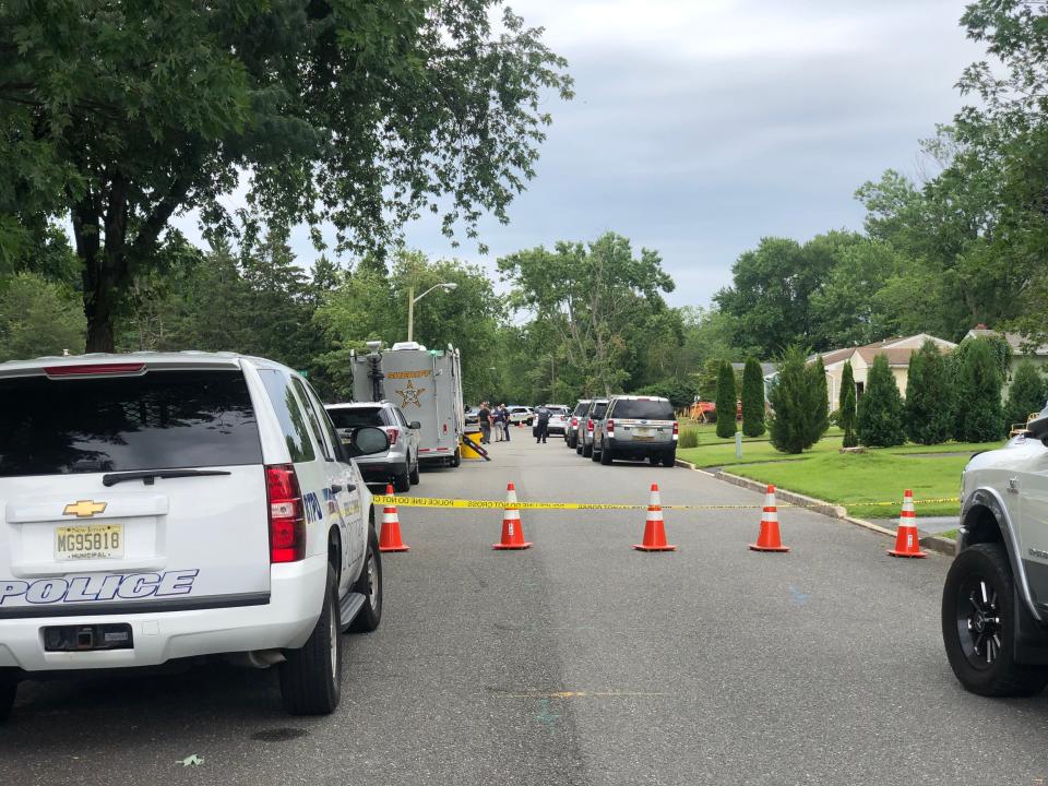 Police and county Sheriff's Department authorities were at the scene of a shooting involving police on Sunday, Aug. 1, 2021, in the Silver Ridge section of Berkeley.