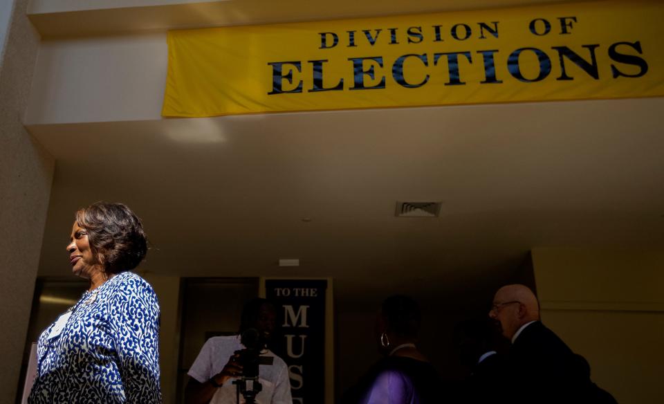 Democratic Congressperson Val Demings prepares to officially file to run for U.S. Senate on Tuesday, May 31, 2022 in Tallahassee, Fla. Demings will face Republican Senator Marco Rubio. 