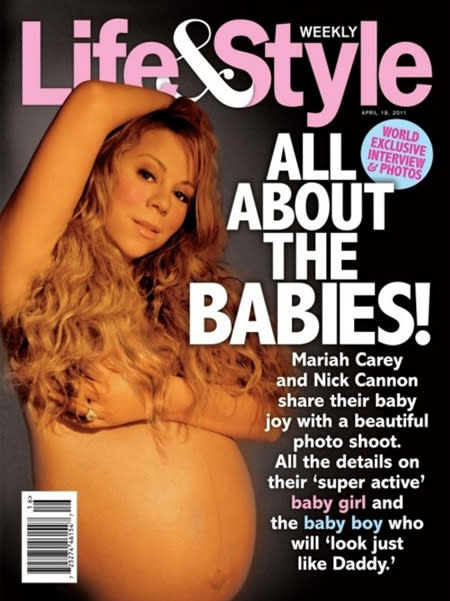 Perhaps Mariah didn't choose the most flattering angle in her Demi Moore homage.