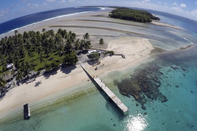 飽受海平面上升威脅的太平洋島國馬紹爾群島（Marshall Islands）（美聯社）