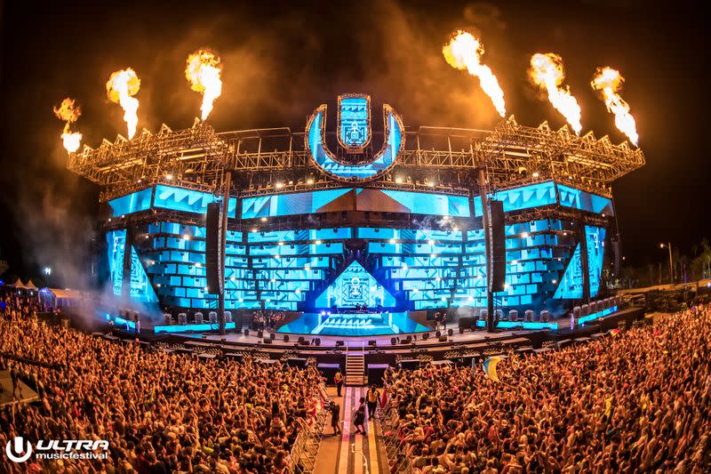 Dutch DJ Oliver Heldens performs during the Ultra Music Festival Miami