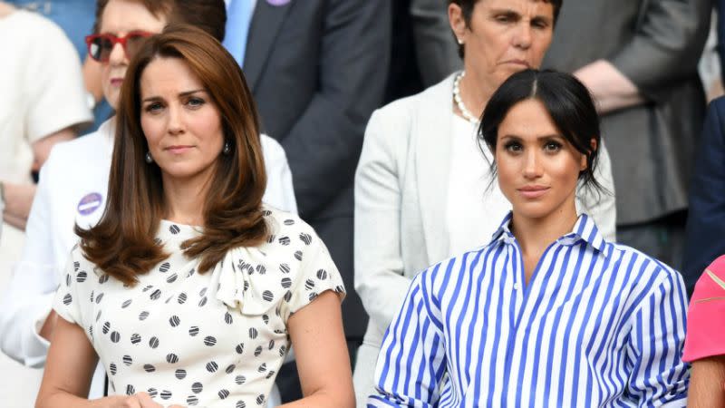 kate and meghan attend tennis together