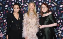 <p>Veronica Chou, Gwyneth Paltrow, and Glenda Bailey</p>