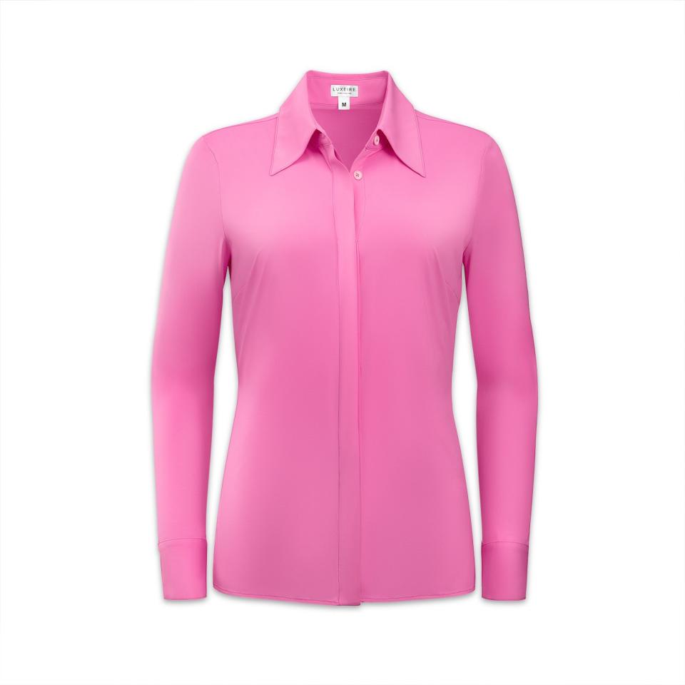 <p><a href="https://go.redirectingat.com?id=74968X1596630&url=https%3A%2F%2Fwww.luxeire.com%2Fcollections%2Fbutton-ups%2Fproducts%2Fthe-classic-button-up%3Fvariant%3D43925396914433&sref=https%3A%2F%2Fwww.townandcountrymag.com%2Fstyle%2Fg45434207%2Fshop-to-support-breast-cancer-awareness-month%2F" rel="nofollow noopener" target="_blank" data-ylk="slk:Shop Now;elm:context_link;itc:0;sec:content-canvas" class="link ">Shop Now</a></p><p>Classic Satin Button Up, Classic Button Up in Orchid, and Satin Reversible Scoop Tank in Blush Pink ($108-$228)</p><p>Luxiere</p><p>$228.00</p><span class="copyright">Courtesy of Luxiere</span>
