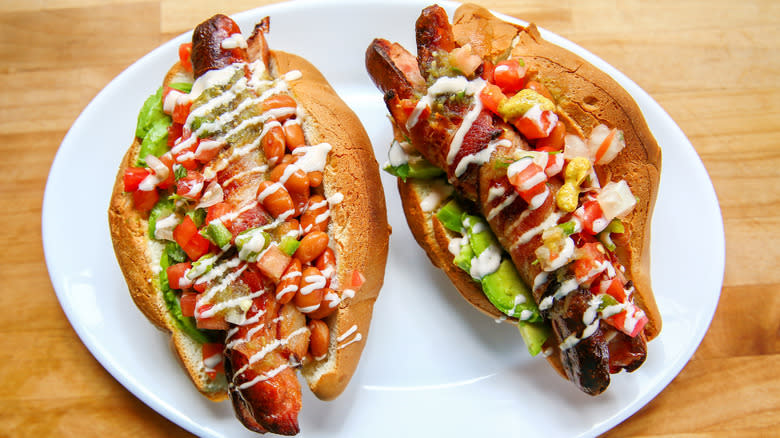 Arizona-Mexico style hot dog 