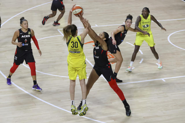 A'ja Wilson Leads Aces to Game 3 Win Over the Seattle Storm - The