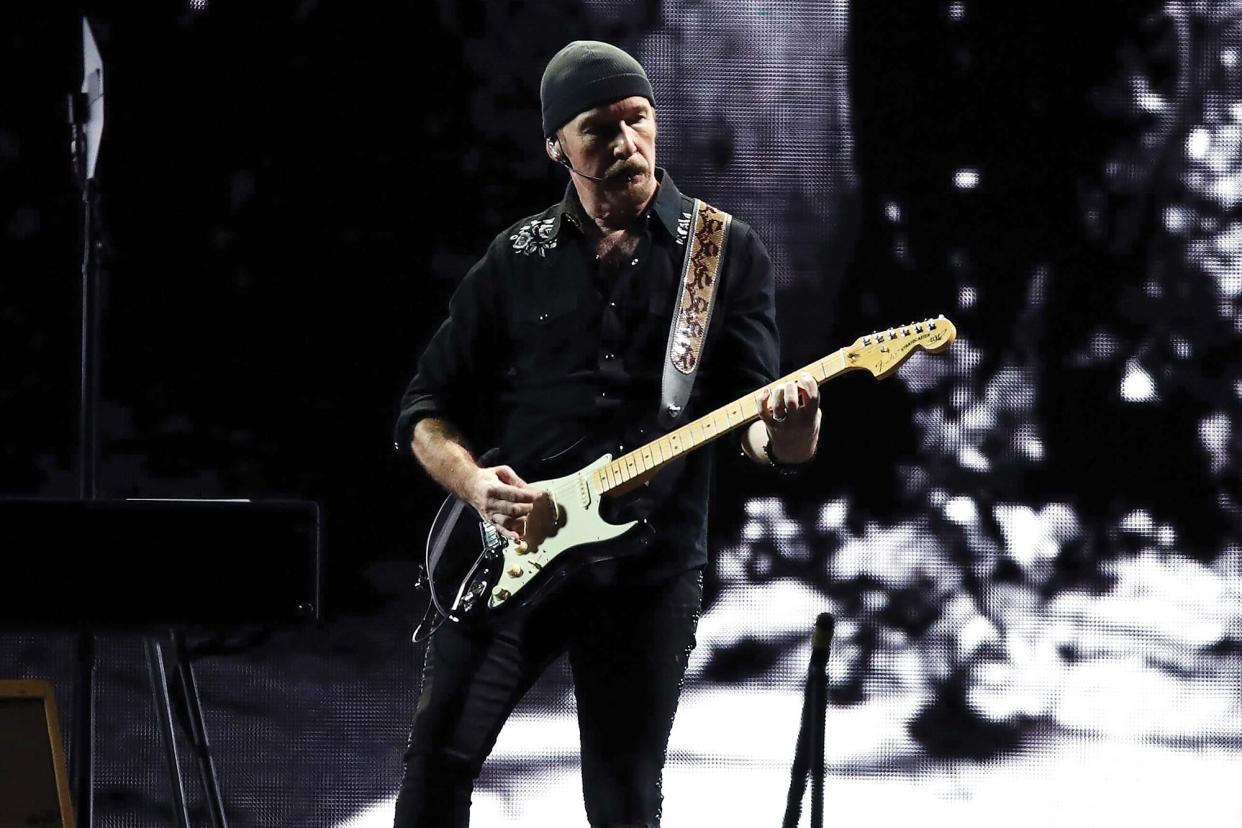 The Edge of U2 performs at the Gocheok Sky Dome on December 08, 2019 in Seoul, South Korea