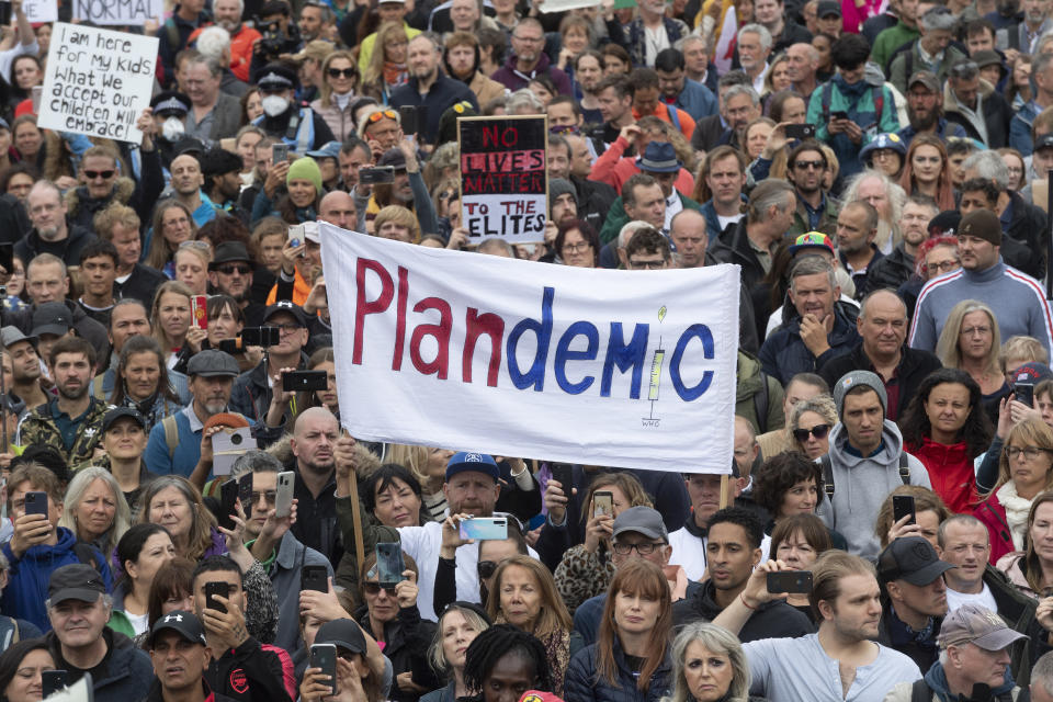 Demonstration organised by the organisation Stand Up X in London