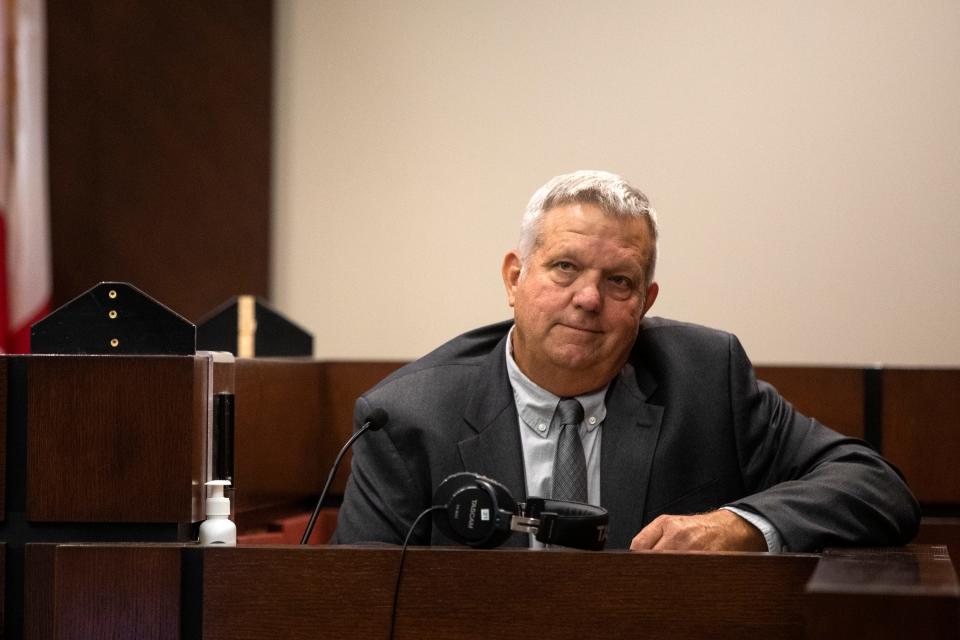 Craig Isom, retired Tallahassee Police Department lead investigator on the Markel murder investigation, testifies during the trial of Katherine Magbanua on Wednesday, May 18, 2022.