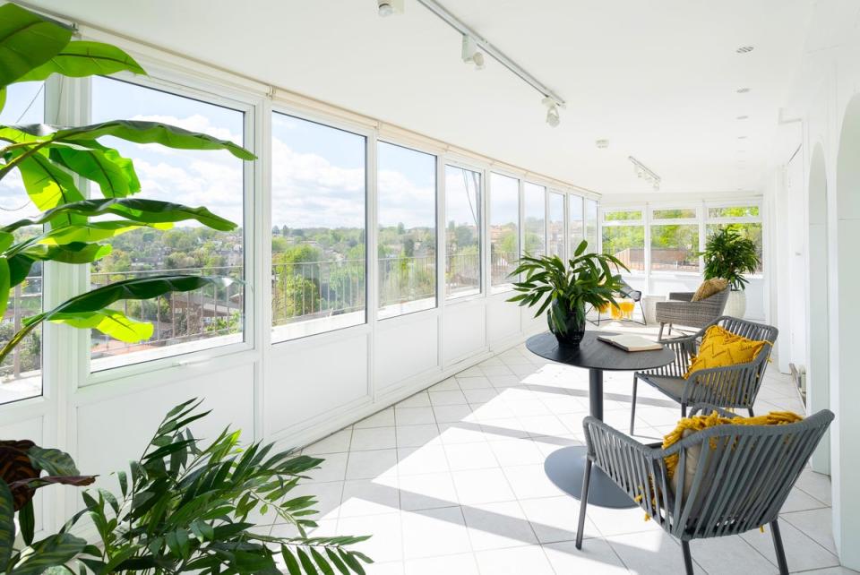 The flat has access to a rooftop conservatory on the sixth floor (Knight Frank)