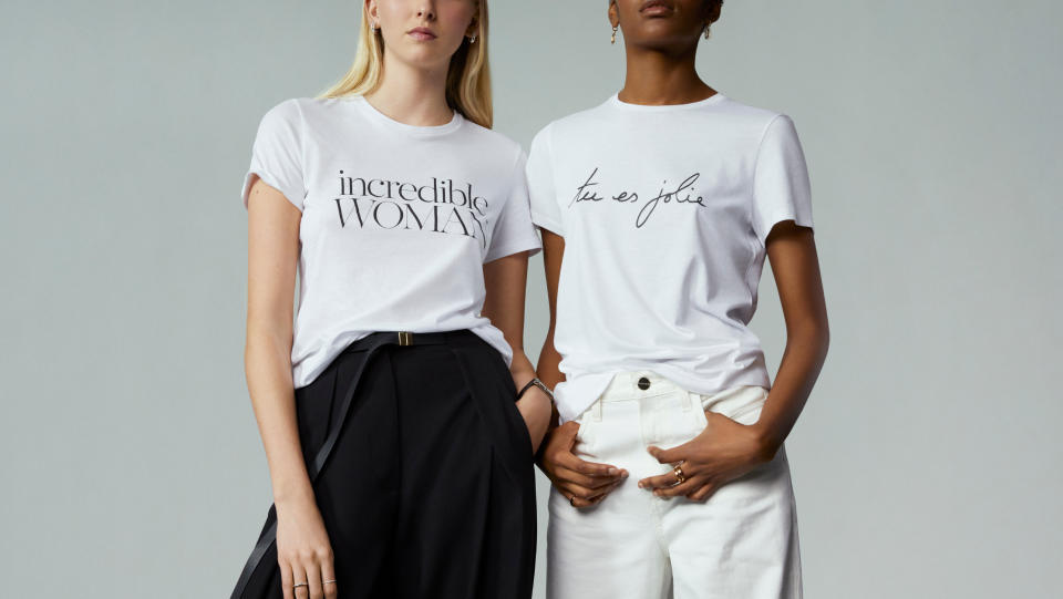 Net-A-Porter launch third partnership with charity Women for Women International ahead of International Women's Day. (Getty Images) 