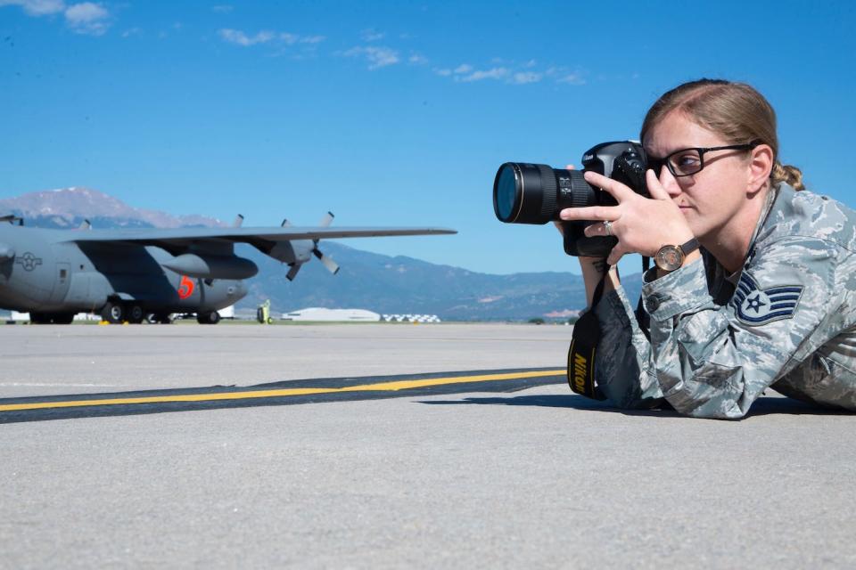 Air Force photojournalist Peterson