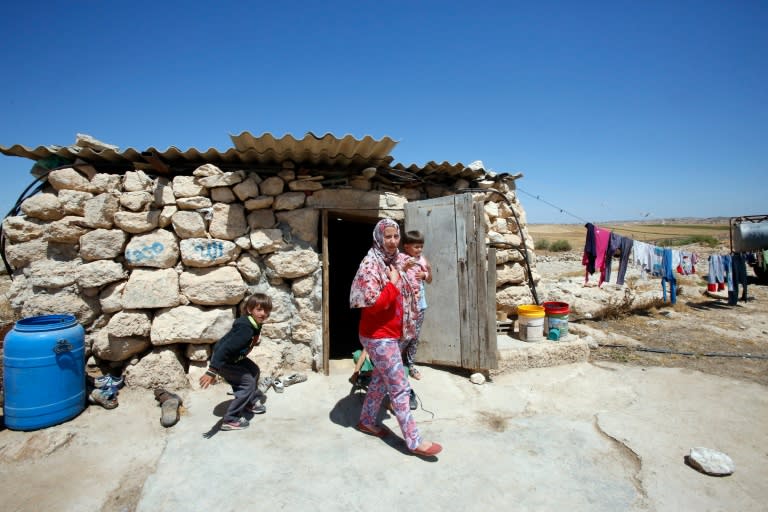 Israeli authorities say structures in the village of Khirbet Zanuta are illegal and are built on an archaeological site but the villagers themselves suspect other motives